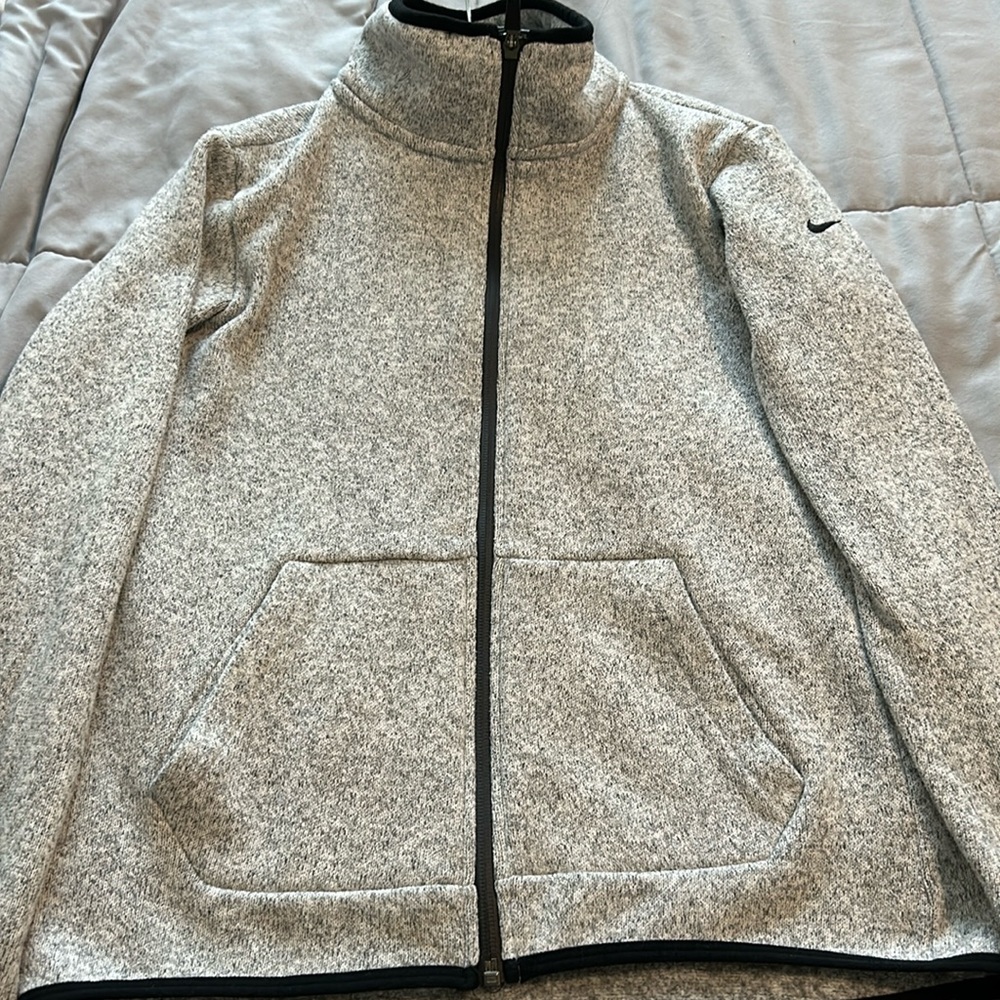 Nike fleece full zip therma fit sweater